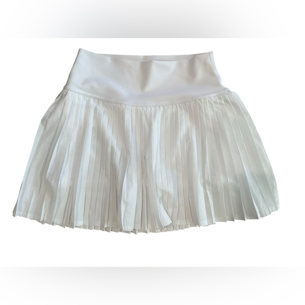 Alo Yoga Grand Slam Pleated Tennis Skirt White- Medium